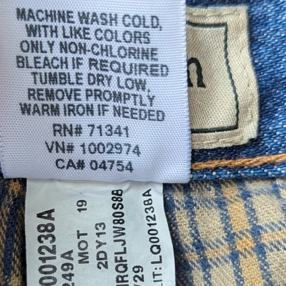 NWT L.L. Bean Men's Double L Jeans, Relaxed Fit, Flannel-Lined Stonewashed 40X29 - Picture 9 of 11